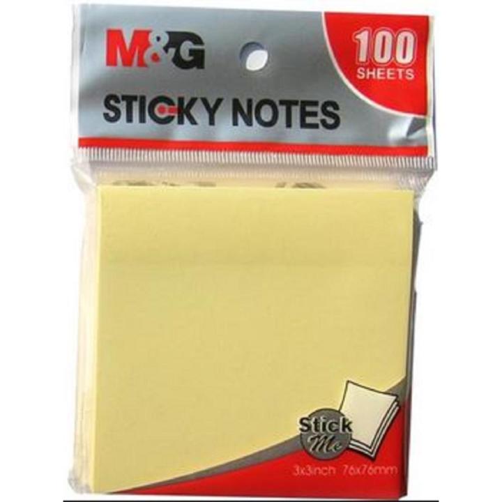 Yellow Sticky Note Pad 3" x 3"