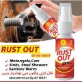 Rust Remover Spray Zang Remover spray for Bike Engines, Car Body, Metal tools, Cloths 120ml RUST OUT NF MART. 