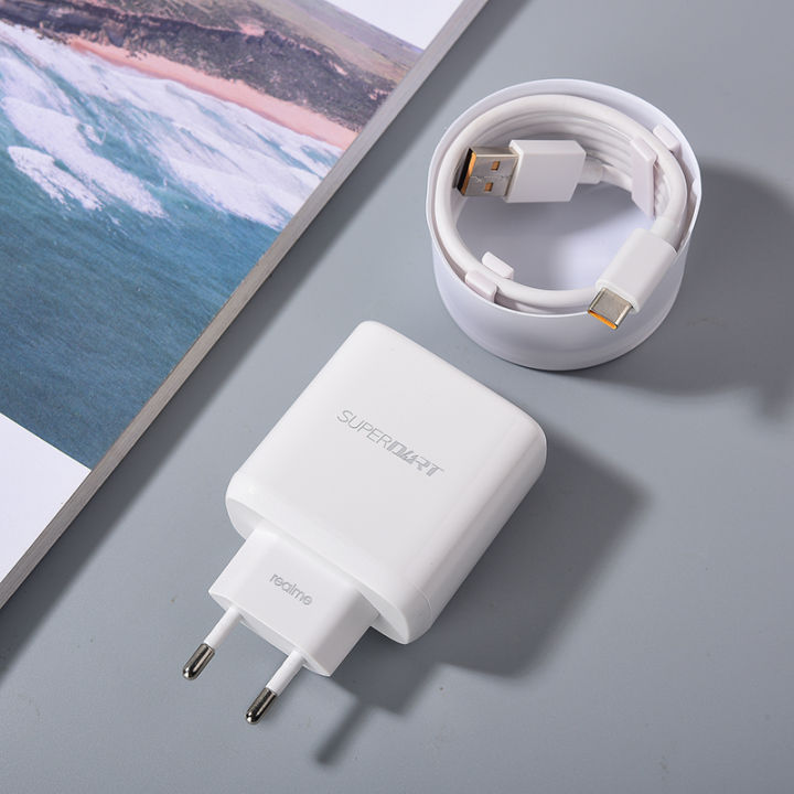 Original Realme GT Master Edition GT2Pro Neo2 65W SuperVooc Fast Charger EU QC4.0 USB Power Adapter For Realme 8 8i 9 X7Pro OPPO