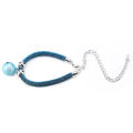 Japanese Style Pets Necklace Nylon Accessory Kitten Supply Cat Bell Collar w/ Extension Chain. 