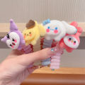New Cartoon anrio Telephone Wire Hair Tie Women Girl Cute Pluh Hair Band piral Coil Rubber Band Ponytail Hair Acceorie Yao tore. 