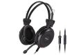 A4tech HS-30i - Stereo Headset - Single Pin Comfort Fit Stereo Headset/Flexible Mic ,Removable And Washable Ear Cushion, 2m Cable Length, 4 Pin Converter Adapter Cable. 