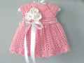 crochet dress for girls/ handmade knitted crochet clothing for babies. 