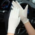 【HOT】 Summer Sunblock Driver Gloves UV Protection Driving Gloves For Women Men Breathable Touchscreen Slim Gloves Cycling Sun Gloves. 