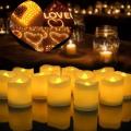 Flameless led Candles / Led Flameless Tea Light Candles, Battery Operated Non Flickering 4cm Candles  Birthday &Wedding  Decoration. 