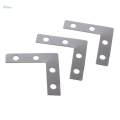 100x Metal L Shape Corner Brace Plate Flat Angle Bracket Picture Frame Brace. 