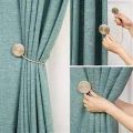 2 Pack Magnetic Curtain Tiebacks, Decorative Curtain Holdbacks for Window Décor. 