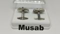 English Alphabets High quality Cufflinks for Men luxury Fashion Cufflink Studs for Coats and Shirts in free Box Pack 1 PAIR. 