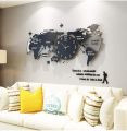 Wooden World Map Clock | World Map. 