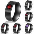 Sharingan Anime Ring For Men Akatsuki Itachi Rings Black Men's Ring Men's Jewelry. 