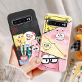 Funny SpongeBob SquarePants Phone Case for Samsung Galaxy S10 Plus Patrick Star Cover for Samsung S10+ S 10 E S10e S 1 0 Cases. 