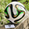 Brazuca Gold 2014 FIFA World Cup Football Soccer Match Ball Thermal Bonded WaterProof - Standard Size 5 For Adult Football Training And Practice by Beynaam Online Store. 