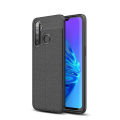 Realme 5 Back Cover Black Auto Focus Ultra Premium Quality Cover Texture Design Case & Perfect Fitted Premium Flexible Soft Gel Anti-Scratch Autofocus Back Case Cover Pouch For Realme 5. 