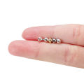 2Pcs/Lot Gold Plated Copper Crimp & End Beads Components for DIY Earrings Necklace Jewelry Makings Findings Accessories. 
