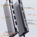 11 IN1 MULTI-PORT TYPE C TO USB C 4K HDMI ADAPTER USB HUB NETFLIX & YOUTUBE SUPPORTED. 