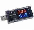 USB Detector Current Voltage 3V-9V Tester Double USB Row Shows. 