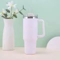 Stanley 40oz Vacuum Insulated Tumbler with Straw Stainless Steel Drinkware, Flow State Quencher Mug, 1200ML Travel Cup Easy Kitchen. 