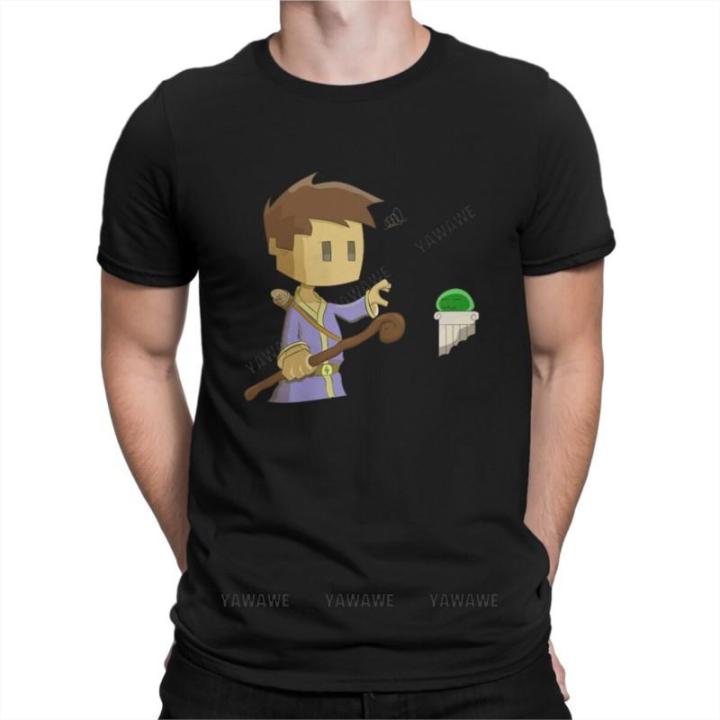 Mage T Shirts Men Cotton Vintage T-Shirts Round Neck Stonehearth Tees Short Sleeve Clothes 4XL 5XL 6XL