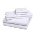 A&G-Set of 6 - Superior Luxurious Bath Towels - White. 
