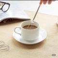 Manual Egg Mixer with Ceramic Handle Stainless Steel Mini Hand Whisk Beater Stirrer Small Blender Kitchen Cooking Tools. 