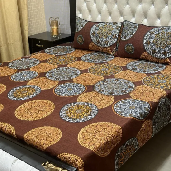 High%20Quality%20Fine%20Soft%20Cotton%20Unique%20Designed%20Bedsheet%203%20Piece%20Set%20Double%20Bed%20Printed%203D%20Crystal%20Cotton%20King%20Size%20Bedsheet%20-%20Image%203