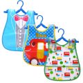 3 PCS/Lot Waterproof Baby Bibs For Infant Toddler Boys Girls Sleeveless Feeding Apron Cartoon Animals Child Kids Bib. 