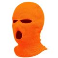 Winter Warm Head Cover, 3-hole Knitting Ski Mask Cold Proof Riding Full Face Mask. 