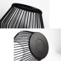 Techmanistan Metal Wire Candle Holder, Vintage Decorative Candle Stand for Indoor Outdoor, Black Metal Wire Pillar Candle Holder Set, Wire Tealight Votive Candle Holder. 