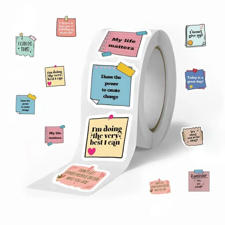 500 Pcs Self-Help Motivational Stickers – Ideal for Therapy, Study ...