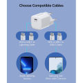 Choetech USB-C PD 30W GaN wall Charger – white – PD5007. 