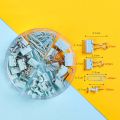 【NEW】 72Pcs Color Binder Clips Paper Clips Push Pin Set Rose Gold Push Pins Cute Stationery For Office Accessories School Supplies. 