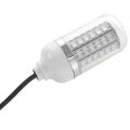 12V-24V Fishing Light Green 108Pcs Led Underwater Fishing Light Lures Fish Finder Lamp Attracts Prawns Squid Krill - White shell & green light. 
