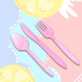 Disposable Plate Paper Cup Birthday Party Doughnut Decor Paper Plate Set. 