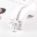 RIR Women Dainty Gold Palm Tree Necklace Stainless Steel Coconut Pendant Necklaces Minimalist Plant Jewelry. 