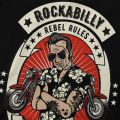 Men's Rockabilly Psychobilly Bikers Rock and Roll Vintage Rockers Essential T Shirt Rockabilly Rock and Roll 100% Cotton Clothes. 