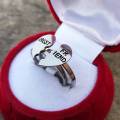 Best Friend Rings Set Couple Rings Silver Ring Combo Set For love For Girls Boys Men & Women Best Anniversary Gift. 