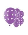 60Pcs 12 inch Purple Polka Dot Balloons 12 Inch Helium Round Party latex Balloons Kit for Birthday Party. 