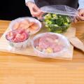 Disposable Food Cover Plastic Wrap Elastic Food Lids For Fruit Bowls Cup Cap Storage Kitchen Fresh Keeping Saver Bag. 