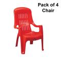 Boss Chair BP-625 (Pack of 4) Full Plastic High Back Chairs. 