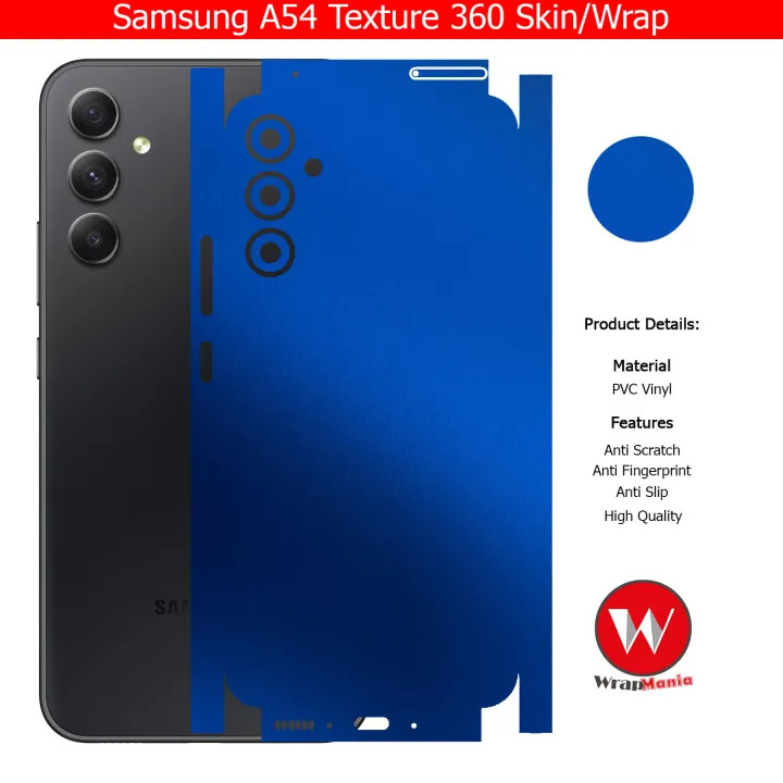 Samsung%20Galaxy%20A54%20Skin/Wrap%20360%20Protection%20Sheet/%20Carbon%20fiber/%20Matte/%20Transparent/%20Lamination%20Back%20And%20Sides%20Included%20Camera%20Skin%20-%20Image%206