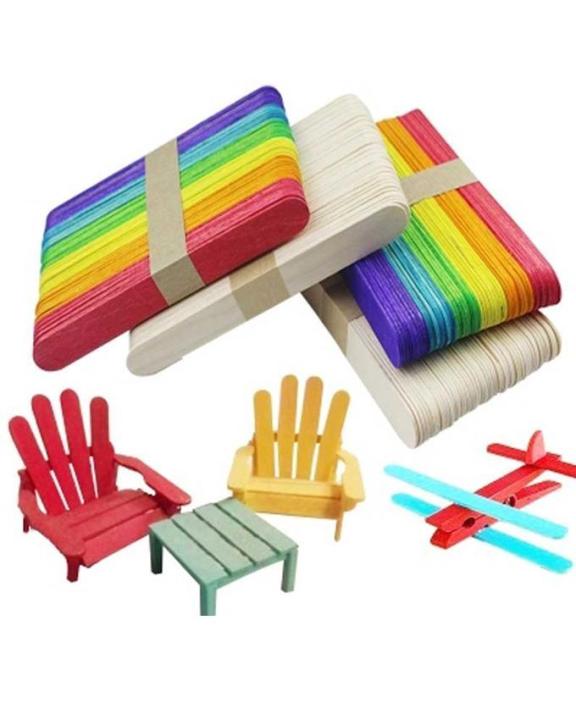 50%20multicoloured%20little%20craft%20sticks%20in%20a%20pack%20Ice-cream%20skewers%20Wooden%20Popsicle%20Sticks%20(Length:%204%20Inches;%20Width:%201%20centimetre)%20for%20DIY%20Craft%20Creative%20Designs%20for%20Kids'%20Education%20/%20Ice%20Cream%20Stick%20Art%20-%20Image%204