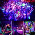 GLIME UV LED DJ Light Bar 36W Ultraviolet Black Light 12 LEDs 360° Adjustable Wall Lights for DJ Stage Lighting Glow Party light, Body Paint Halloween special light imported stock. 