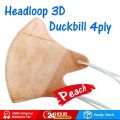 【Ready Stock】 50Pcs Korean Style Duckbill Headloop Mask Earloop Mask Spot Mask Mask 5D Adult Mask. 