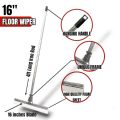 Heavy Duty Floor Cleaning Wiper 16 inches Wide 48 inches Long Handle Dust Dirt Sweeping for Indoor Outdoor. 