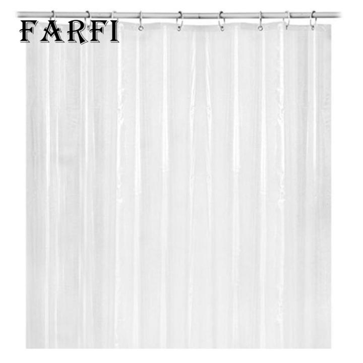 Peva Material Shower Liner Waterproof Peva Transparent Shower Curtain Easy Install Quick Dry Standard Size Reusable Bathroom Curtain Liner