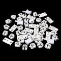 4m White Plastic Pvc Curtain Track Runner Rail Wall Ceiling Mounted Fixing Hooks#Top clamping. 