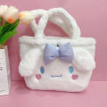 Kawaii Cinnamoroll Sanrio Plush Bag My Melody Anime Handbags Doll Kt Cat Purin Dog Cute Kuromi Plushie Backpack For Girls. 