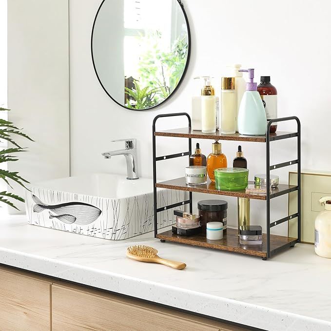 Side 3 Layer Rack 3 layer Rack Shelf Organizer \ Wooden Shelf rack for kitchen | Daraz.pk