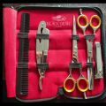 Professional Barber Hairdressing Double Scissors Set/Salon Hair Cutting Polish Scissors kit/Hair salon scissors/Best for Barber Salon or personal use. 