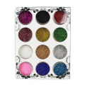 Nail art fine pink 12-color color gradient laser glitter glitter glitter g. 